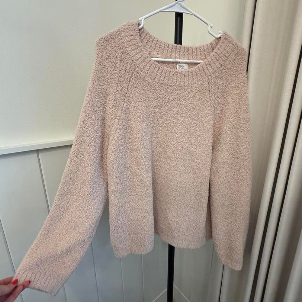 Stars-above Women's Pink and Cream Jumper